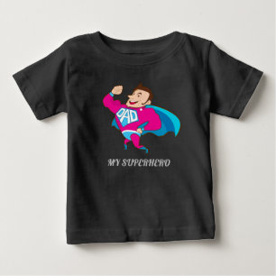 MEIN VATER IST SUPERHERO BABY T-SHIRT