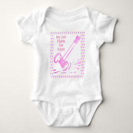 Mein Vater kämpft für den richtigen Gavel Baby Bod Baby Strampler