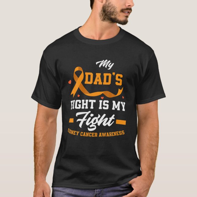 Mein Vater kämpft mit meinen Kämpfen gegen Nierenk T-Shirt (Vorderseite)