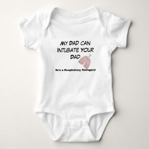 Mein Vater kann Ihren Vater intubieren Baby Strampler
