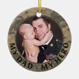 Mein Vater mein Held-militärisches Keramik Ornament