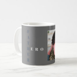 Mein Vater, meine Tasse des Super-Helden-Kaffees