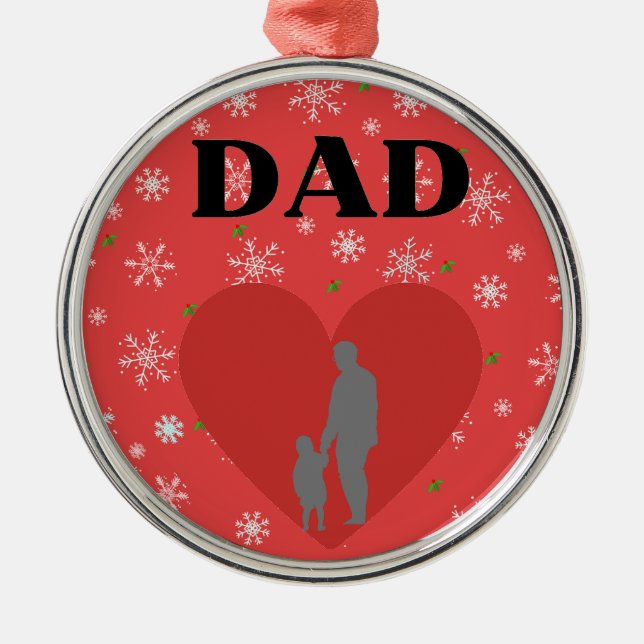Mein Vater Ornament Aus Metall (Vorne)