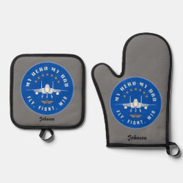 Mein Vater Oven Mitt Ofenhandschuh & Topflappen-Set
