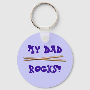 Mein Vater schaukelt Drumsticks für Schlüsselanhänger