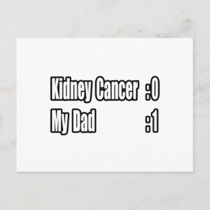 Mein Vater schlägt Nierenkrebs (Scoreboard) Postkarte