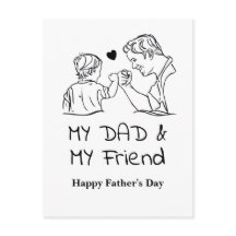 Mein Vater und mein Freund ich glücklich Vatertag
