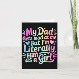 Mein Vater wird wütend auf mich, aber ich bin buch Karte