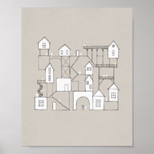 "Mein Vater's House" - Heaven Art, John 14 Bibel Poster