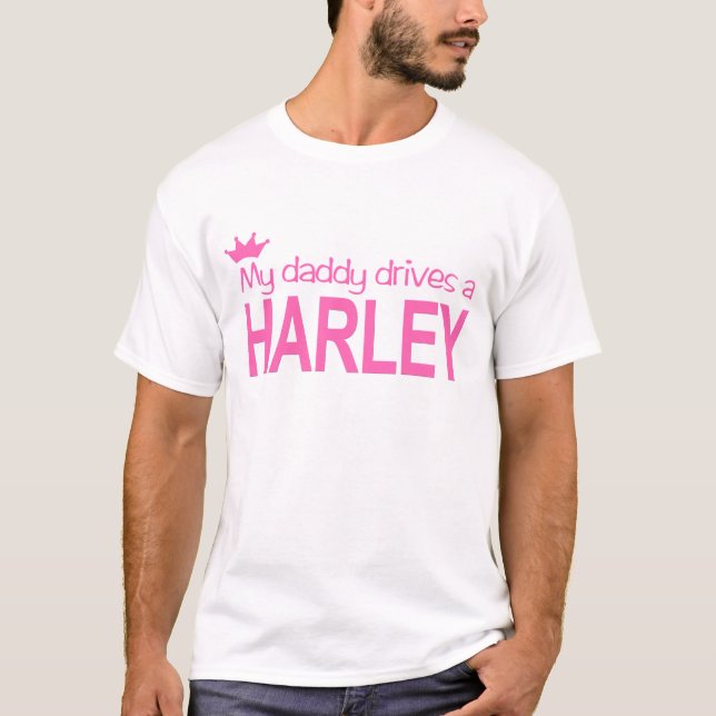 Mein Vati fährt einen Harley T-Shirt (Vorderseite)