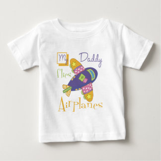 Mein Vati fliegt Flugzeuge Baby T-shirt