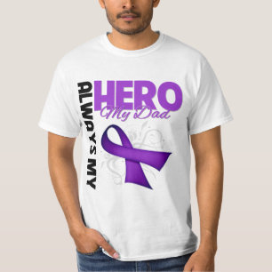 Mein Vati immer mein Held - lila Band T-Shirt