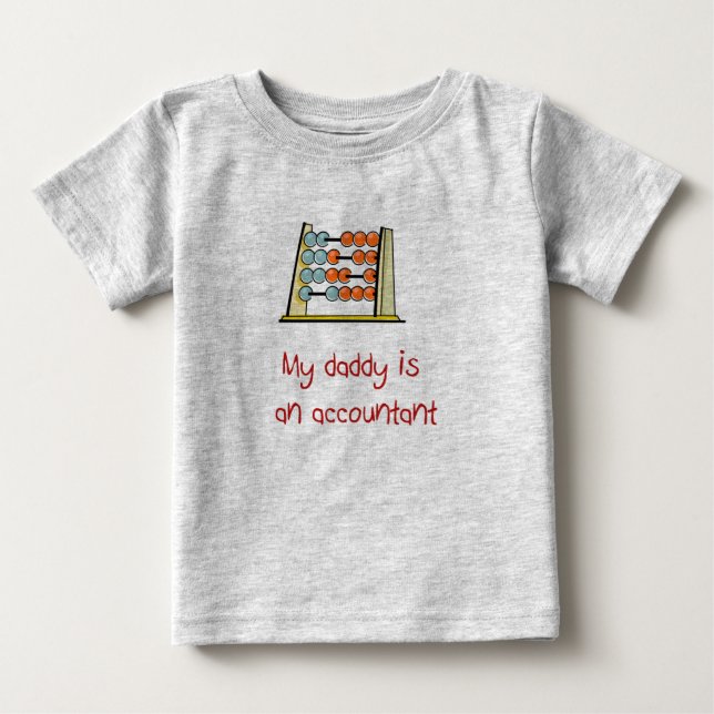 Mein Vati ist ein Buchhalter-Baby-T - Shirt (Vorderseite)
