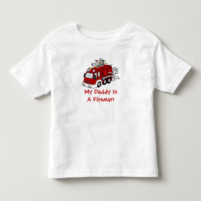 MEIN VATI IST ein FEUERWEHRMANN Kleinkind T-shirt (Vorderseite)