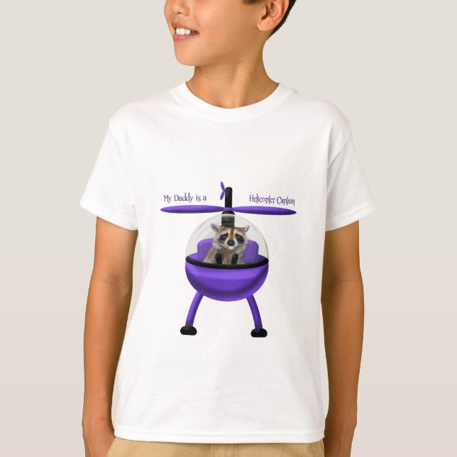 Mein Vati ist ein Hubschrauber-Kapitän T-Shirt (Vorderseite)