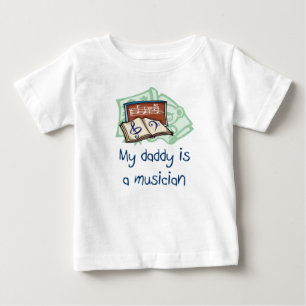 Mein Vati ist ein Musiker-Säuglings-T - Shirt