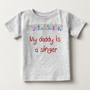 Mein Vati ist ein Sänger-Baby-T - Shirt