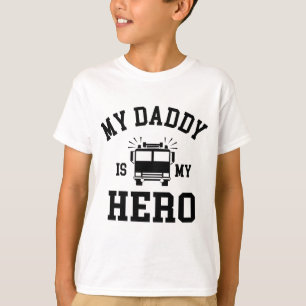 Mein Vati ist mein Held-Feuerwehrmann T-Shirt