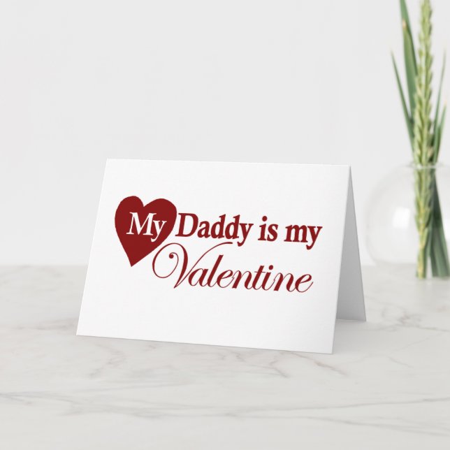 Mein Vati ist mein Valentinsgruß Feiertagskarte (Vorderseite)