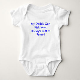 Mein Vati kann den Hintern Ihres Vatis am Poker Baby Strampler