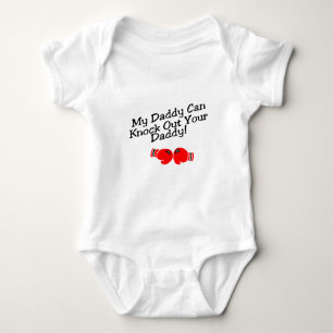 Mein Vati kann Ihren Vati heraus klopfen! Baby Strampler