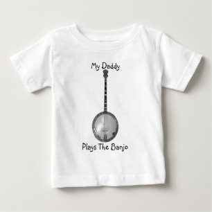 Mein Vati, Spiele das Banjo-Säuglings-Shirt Baby T-shirt