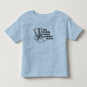 Mein Vati trägt Kampf-Stiefel Kleinkind T-shirt