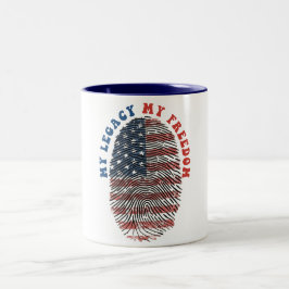 Mein Vermächtnis, meine Freiheit Zweifarbige Tasse