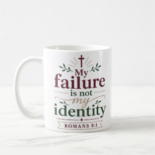 Mein Versagen ist nicht meine Identität Biblische Kaffeetasse