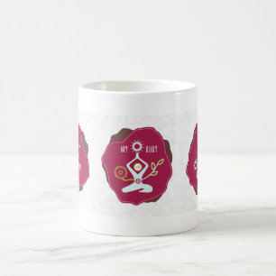 Mein Verstand, mein Körper, meine Soul-weißer Kaffeetasse