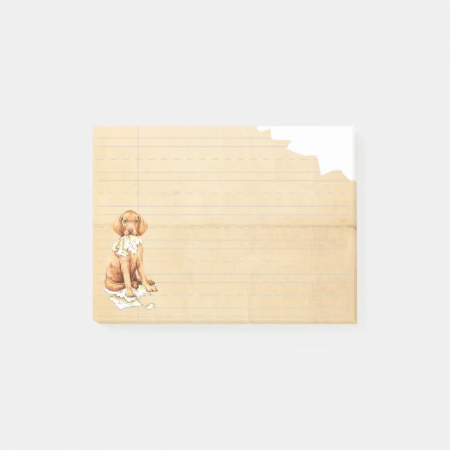 Mein Vizsla aß meine Hausaufgaben Post-it Klebezettel (Vorderseite)