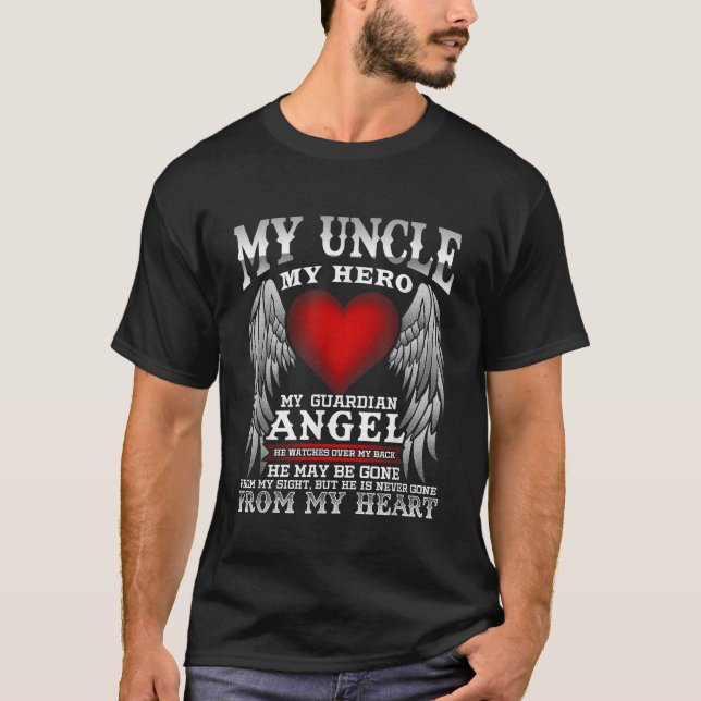 Mein Vormund Angel Onkel in Erinnerung T-Shirt (Vorderseite)