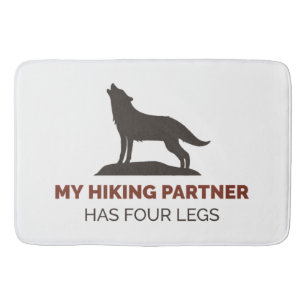 Mein Wanderpartner hat vier Beine Badematte