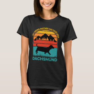 Mein Wanderpartner hat vier Beine Dackel T-Shirt