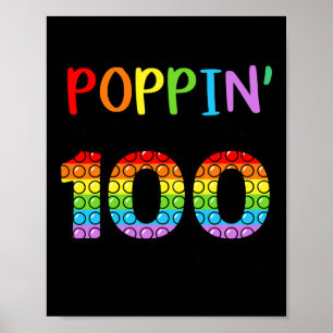 Mein Weg durch 100 Tage Pop in der Schule Junge Mä Poster