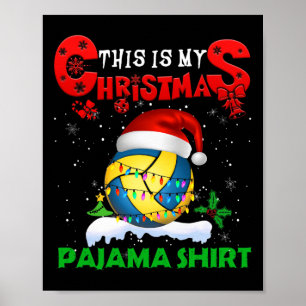 Mein Weihnachts Pajama Niedlichen Weihnachten Weih Poster