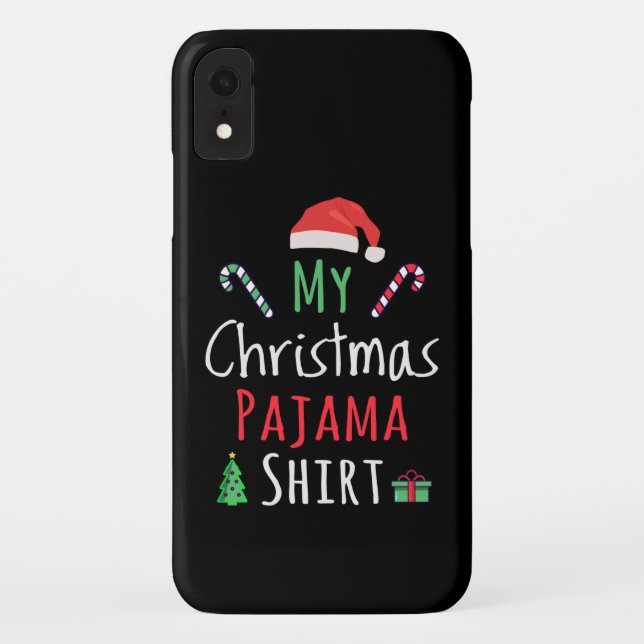 Mein Weihnachts-Pajama-Shirt Case-Mate iPhone Hülle (Rückseite)