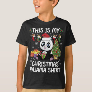 Mein Weihnachts-Pajama Weihnachtsmann-Strumpf Sant T-Shirt