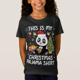 Mein Weihnachts-Pajama Weihnachtsmann-Strumpf Sant T-Shirt