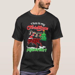 Mein Weihnachts-Pajama Weihnachtsmann-Strumpf Sant T-Shirt