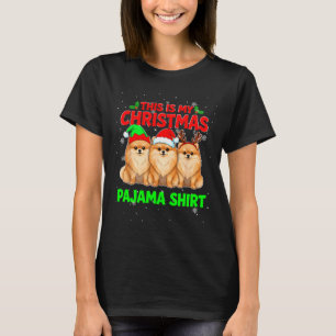 Mein Weihnachts-Pyjama Pomeranian Weihnachten Pome T-Shirt