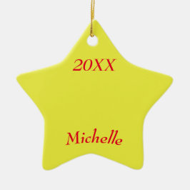 Mein Weihnachts-Star-Geschenk Keepake Keramik Ornament