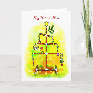 Mein Weihnachtsbaum Feiertagskarte