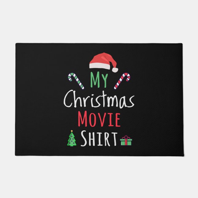 Mein Weihnachtsfilm-Shirt Fußmatte (Vorderseite)