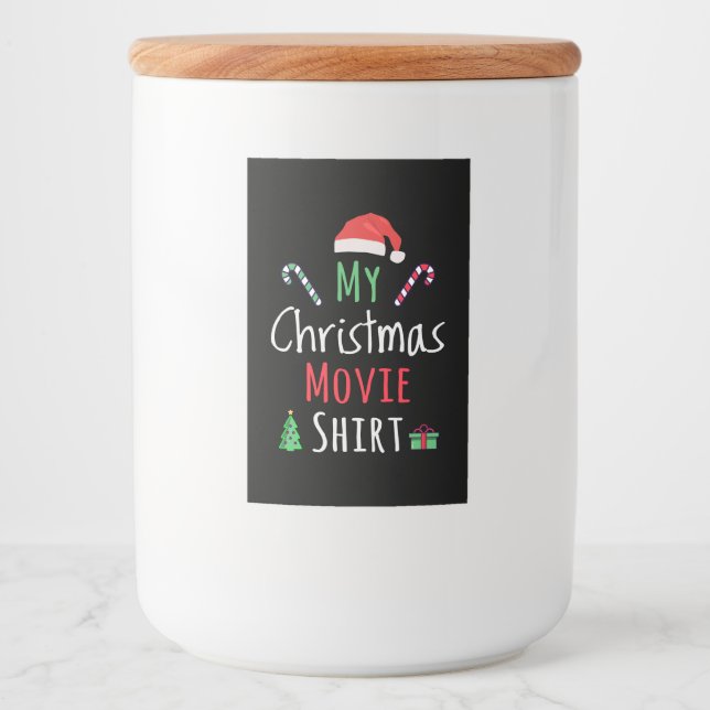 Mein Weihnachtsfilm-Shirt Lebensmitteletikett (Vorderseite)