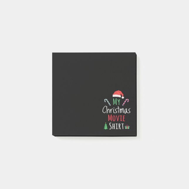 Mein Weihnachtsfilm-Shirt Post-it Klebezettel (Vorderseite)