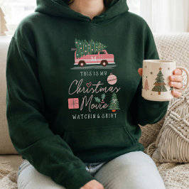 Mein Weihnachtsfilm sieht Shirt Pink Retro Van