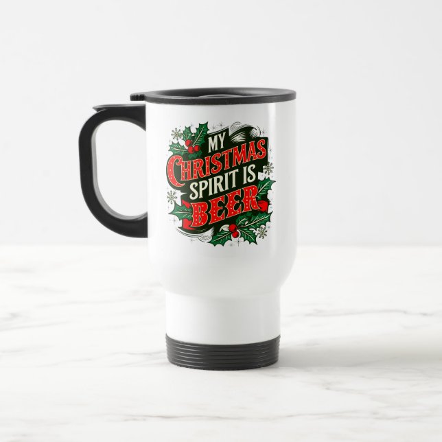 Mein Weihnachtsgeist ist Bier-89379 Reisebecher (Links)