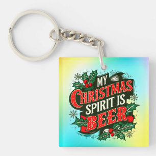 Mein Weihnachtsgeist ist Bier-89379 Schlüsselanhänger
