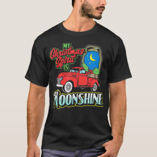 Mein Weihnachtsgeist ist Moonshine Vintag Truck & T-Shirt